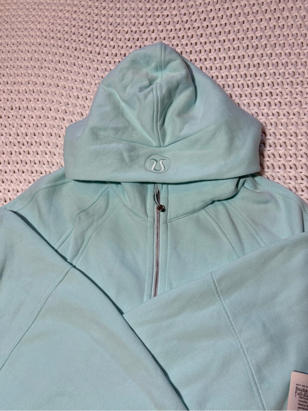 lululemon ideal mint scuba oversized full zip hoodie size m/l - Picture 2 of 13
